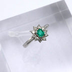 Emerald Ring Platinum PT900 Vintage Jewelry Estate Jewelry Japan JEM-1007-4