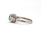 エメラルド リング プラチナ ヴィンテージ ジュエリー Estate Jewelry Japan JEM-1219-3