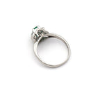 エメラルド リング プラチナ ヴィンテージ ジュエリー Estate Jewelry Japan JEM-1219-3