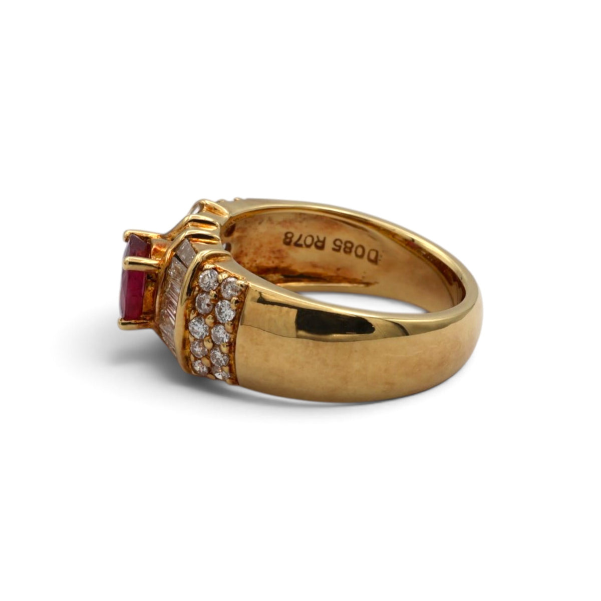 ルビー リング ゴールド K18 ヴィンテージ ジュエリー Estate Jewelry Japan JEM-2069