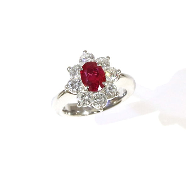 Ruby Ring Platinum Vintage Jewelry JEM-2199 – GINZA VINTAGE JEWELRY