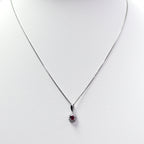 ルビー ペンダントトップ  プラチナ ヴィンテージ ジュエリー ネックレストップ チェーン付き JEM-267983069
