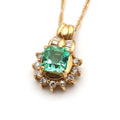 エメラルド ネックレス K18 ヴィンテージ ジュエリー ゴールド JEM-268113448
