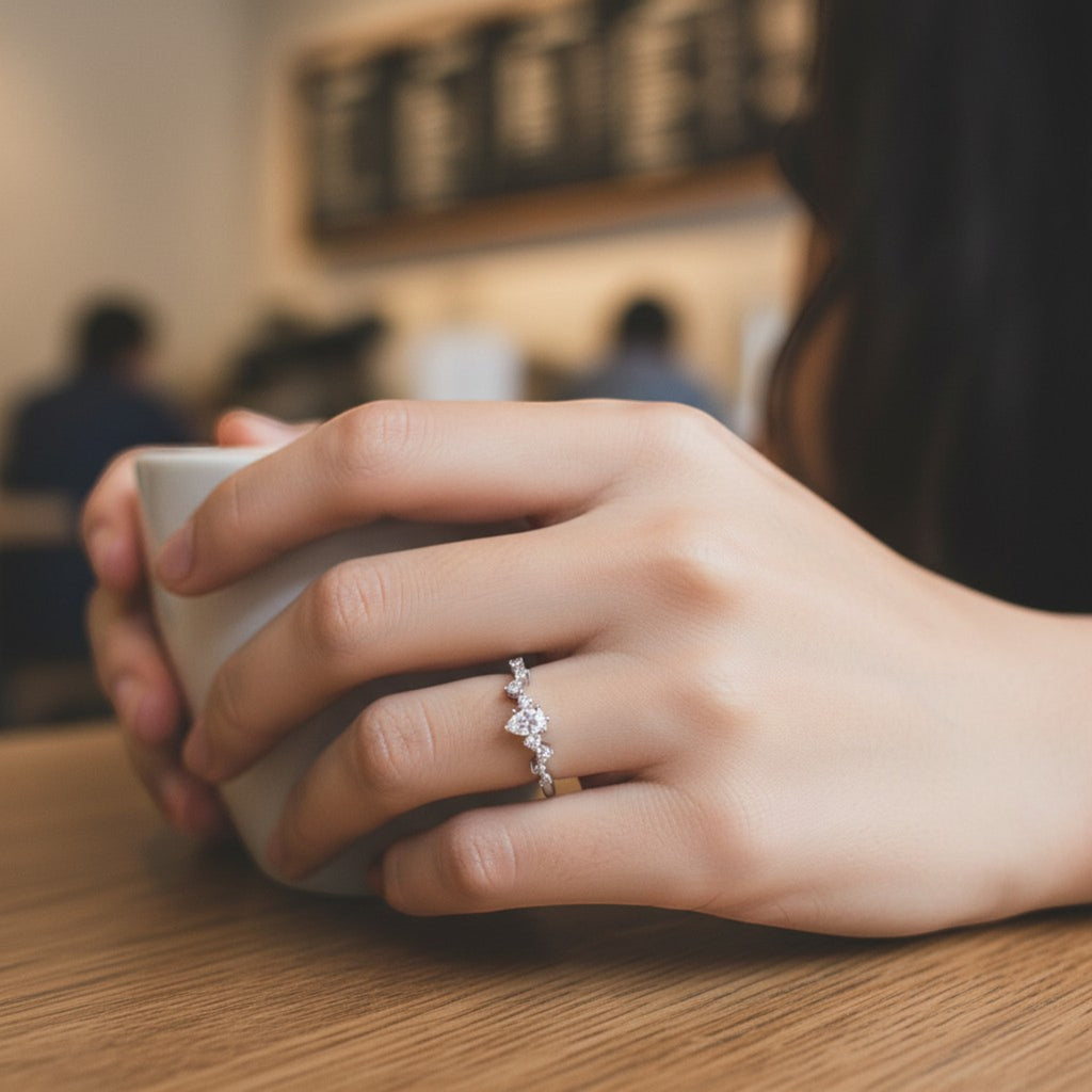 ダイヤモンド リング プラチナ ヴィンテージ ジュエリー Estate Jewelry Japan JEM-4199