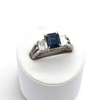 Sapphire Ring Platinum PT900 Vintage Jewelry Estate Jewelry Japan JEM-655-4