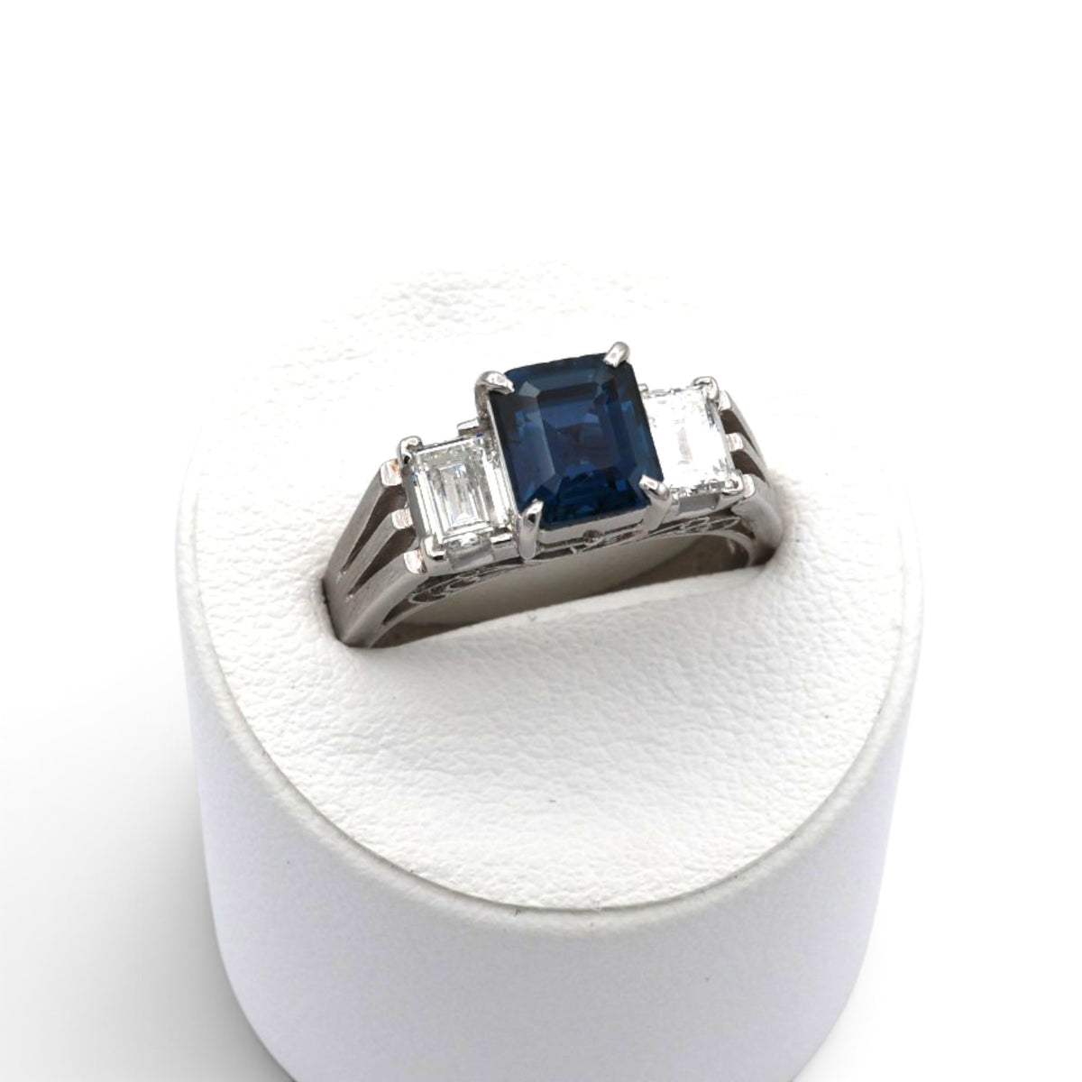 サファイア リング プラチナ PT900 ヴィンテージ ジュエリー Estate Jewelry Japan JEM-655-4
