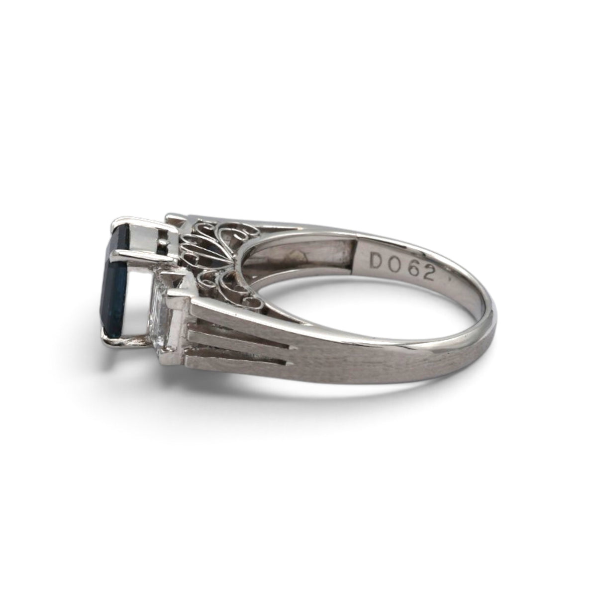 サファイア リング プラチナ PT900 ヴィンテージ ジュエリー Estate Jewelry Japan JEM-655-4
