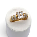 Diamond Ring Gold K18 Vintage Jewelry Estate Jewelry Japan JEM-658-5
