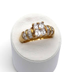 Diamond Ring Gold K18 Vintage Jewelry Estate Jewelry Japan JEM-658-5