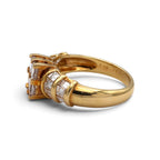 Diamond Ring Gold K18 Vintage Jewelry Estate Jewelry Japan JEM-658-5