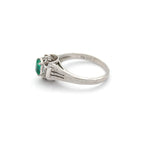 エメラルド リング プラチナ PT900 ヴィンテージ ジュエリー Estate Jewelry Japan JEM-702-6