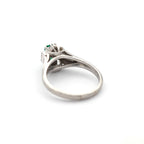 エメラルド リング プラチナ PT900 ヴィンテージ ジュエリー Estate Jewelry Japan JEM-702-6