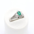 エメラルド リング プラチナ PT900 ヴィンテージ ジュエリー Estate Jewelry Japan JEM-702-6