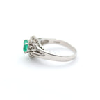 エメラルド リング プラチナ PT900 ヴィンテージ ジュエリー Estate Jewelry Japan JEM-707-9
