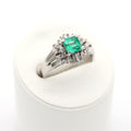 エメラルド リング プラチナ PT900 ヴィンテージ ジュエリー Estate Jewelry Japan JEM-707-9