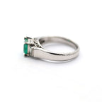 エメラルド リング プラチナ PT900 ヴィンテージ ジュエリー Estate Jewelry Japan JEM-709-6