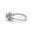 エメラルド リング プラチナ PT900 ヴィンテージ ジュエリー Estate Jewelry Japan JEM-710-1