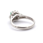エメラルド リング プラチナ PT900 ヴィンテージ ジュエリー Estate Jewelry Japan JEM-710-1