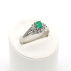 エメラルド リング プラチナ PT850 ヴィンテージ ジュエリー Estate Jewelry Japan JEM-711-2