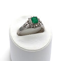 エメラルド リング プラチナ PT850 ヴィンテージ ジュエリー Estate Jewelry Japan JEM-713-6