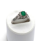 エメラルド リング プラチナ PT850 ヴィンテージ ジュエリー Estate Jewelry Japan JEM-713-6