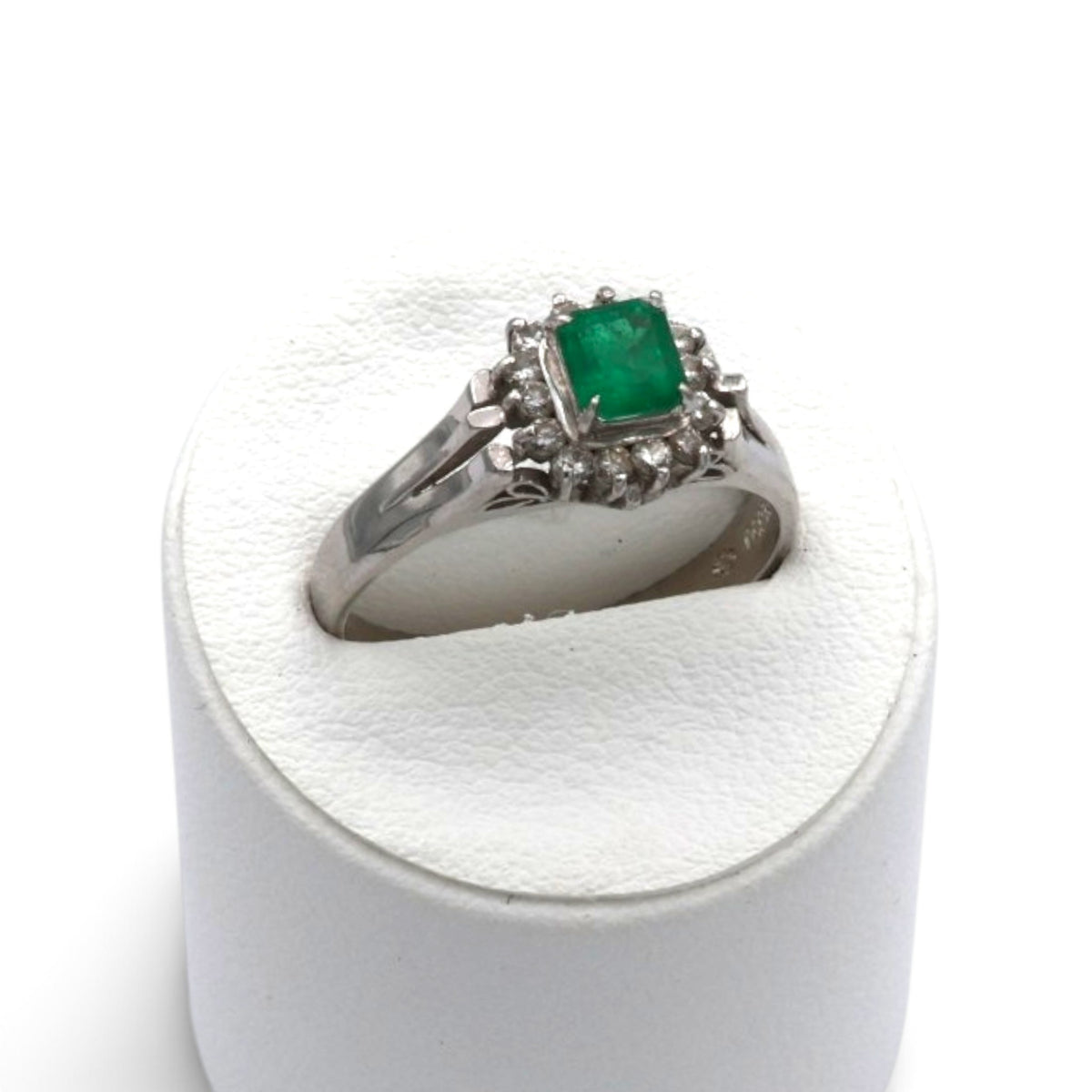 エメラルド リング プラチナ PT850 ヴィンテージ ジュエリー Estate Jewelry Japan JEM-713-6