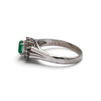 エメラルド リング プラチナ PT850 ヴィンテージ ジュエリー Estate Jewelry Japan JEM-713-6