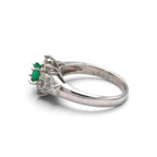 エメラルド リング プラチナ PT900 ヴィンテージ ジュエリー Estate Jewelry Japan JEM-731-4