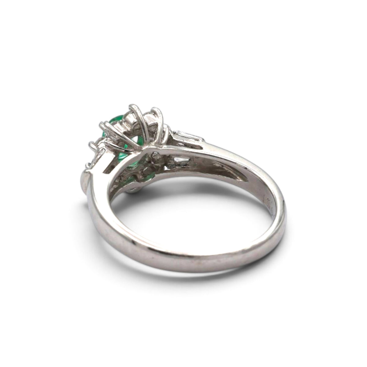 エメラルド リング プラチナ PT900 ヴィンテージ ジュエリー Estate Jewelry Japan JEM-731-4