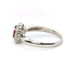 Ruby Ring Pt900 0.6ct Diamond 0.5ct Vintage Jewelry JEM-742-1