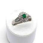 エメラルド リング プラチナ PT900 ヴィンテージ ジュエリー Estate Jewelry Japan JEM-765-4