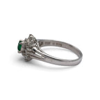 エメラルド リング プラチナ PT900 ヴィンテージ ジュエリー Estate Jewelry Japan JEM-765-4