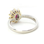 ルビー リング Pt900 K18 0.76ct ダイヤモンド 0.36ct ヴィンテージ ジュエリー JEM-818-9