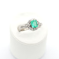エメラルド リング プラチナ PT900 ヴィンテージ ジュエリー Estate Jewelry Japan JEM-J017-7
