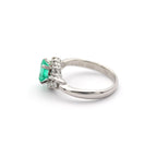 エメラルド リング プラチナ PT900 ヴィンテージ ジュエリー Estate Jewelry Japan JEM-J017-7