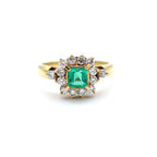 エメラルド リング ゴールド K18 ヴィンテージ ジュエリー Estate Jewelry Japan JEM-J038-5