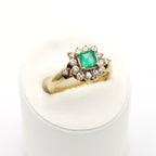 エメラルド リング ゴールド K18 ヴィンテージ ジュエリー Estate Jewelry Japan JEM-J038-5