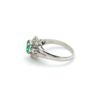エメラルド リング プラチナ PT900 ヴィンテージ ジュエリー Estate Jewelry Japan JEM-J040-1