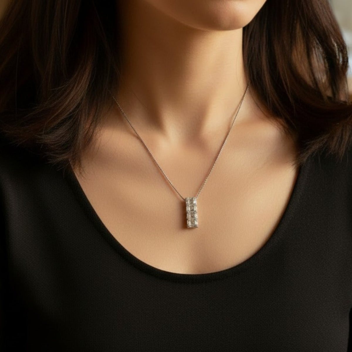 ダイヤモンド ネックレス プラチナ ヴィンテージ ジュエリー Estate Jewelry Japan JEM-J139-8