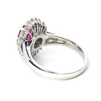 ルビー リング Pt900 1.28ct ダイヤモンド 0.56ct ヴィンテージ ジュエリー JEM-SN-4