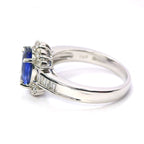 Sapphire Ring Pt900 1.66ct Diamond 0.48ct Vintage Jewelry JEM-SN-5