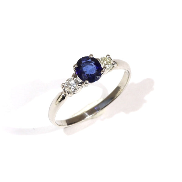 Sapphire Ring Platinum Vintage Jewelry JEM00071
