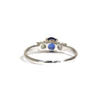 Sapphire Ring Platinum Vintage Jewelry JEM00071