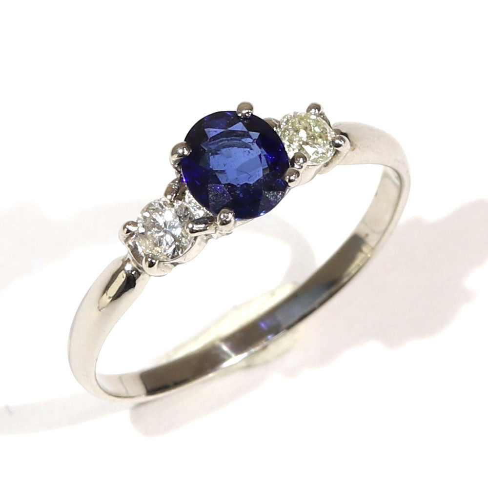 プラチナ900 リング 指輪 レディース 10号 サファイア ヴィンテージ ジュエリー jem00071