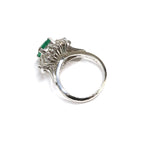 祖母绿戒指 铂金 复古珠宝 JEM00072