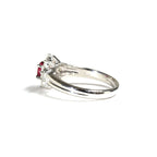Ruby Ring Platinum Vintage Jewelry JEM00075