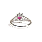 Ruby Ring Platinum Vintage Jewelry JEM00075