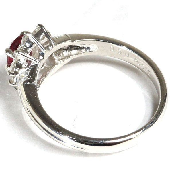 プラチナ900 リング 指輪 レディース 11号 ルビー ヴィンテージ ジュエリー jem00075