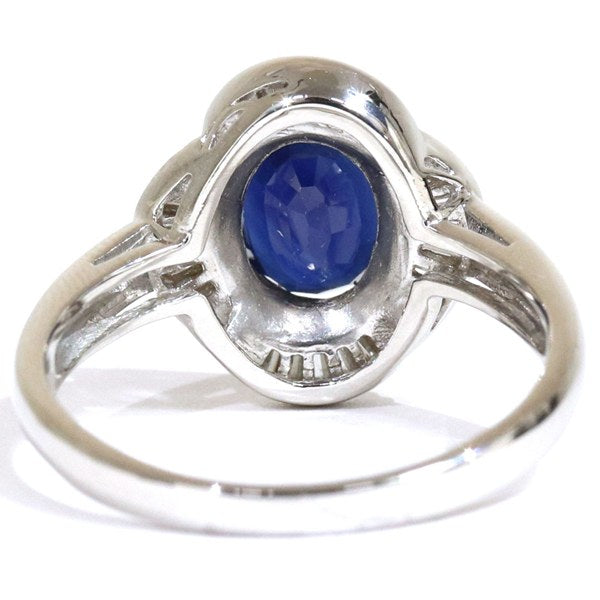 プラチナ900 リング 指輪 レディース 11号 サファイア ヴィンテージ ジュエリー jem00079