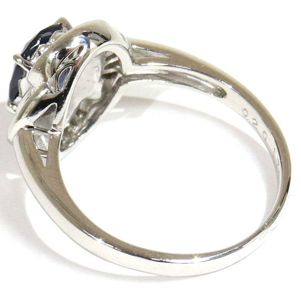 プラチナ900 リング 指輪 レディース 11号 サファイア ヴィンテージ ジュエリー jem00079